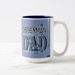 Doberman DAD Two-Tone Coffee Mug