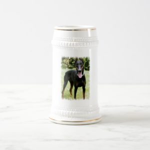Doberman Pinscher Dog Beer Stein
