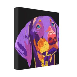 Doberman puppy art canvas print