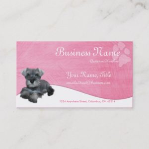Dog Business Cards :: Miniature Schnauzer