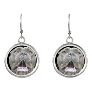 Dog Earrings - Mastiff Dog Jewelry