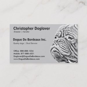 Dogue De Bordeaux - French Mastiff Business Card