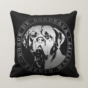 Dogue de Bordeaux - French Mastiff Throw Pillow
