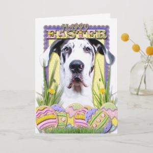 Easter Egg Cookies - Great Dane - Baron Holiday Card