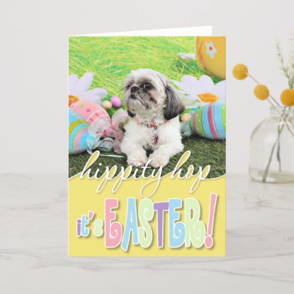 Easter - Shih Tzu - Sophie Holiday Card