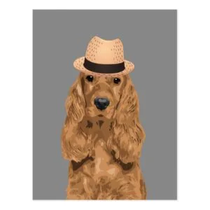 Elegant Cocker Spaniel Postcard for Dog Lovers