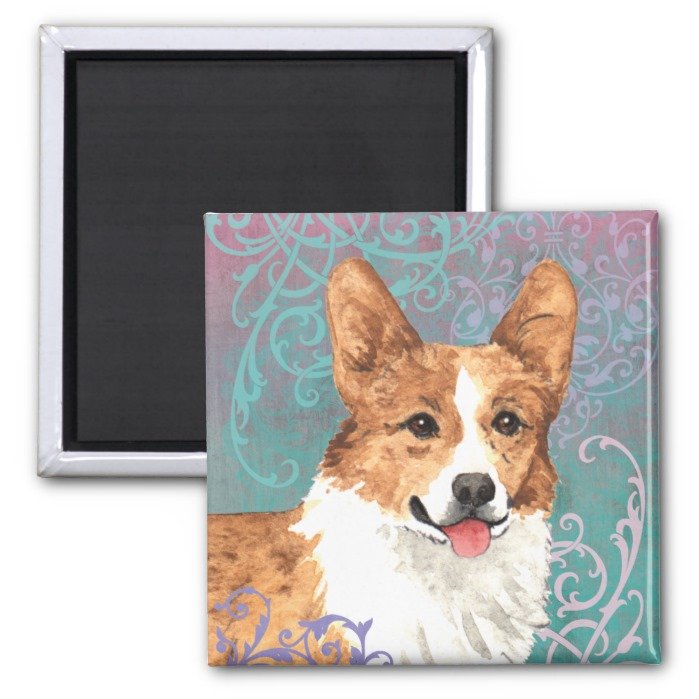 Elegant Pembroke Welsh Corgi Magnet