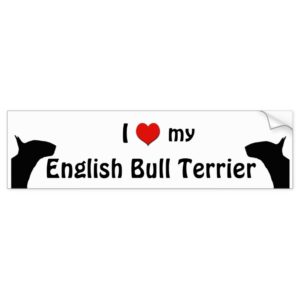 English Bull Terrier Bumper Sticker