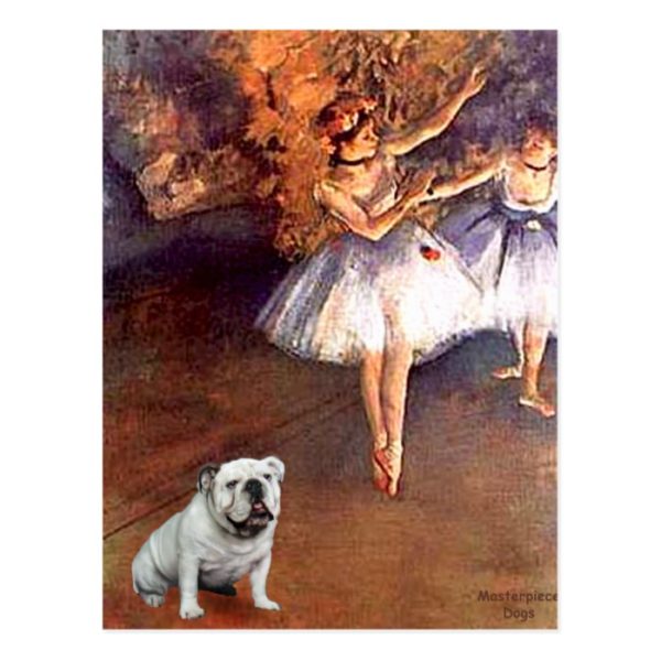 English Bulldog 9 - Two Dancers Postcard
