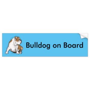 English Bulldog Bumper Sticker