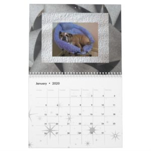 English bulldog calendar! calendar