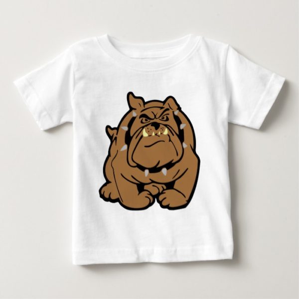 English Bulldog Cartoon Baby T-Shirt