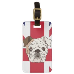 English Bulldog Luggage Tag