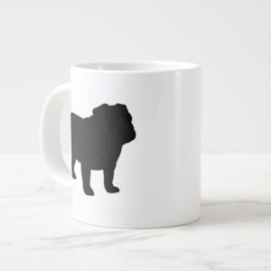 English Bulldog Silhouettes | Dog Lover's Large Coffee Mug