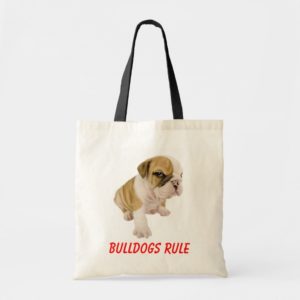 English Bulldogs Rule Puppy Dog  Love  Tote Bag