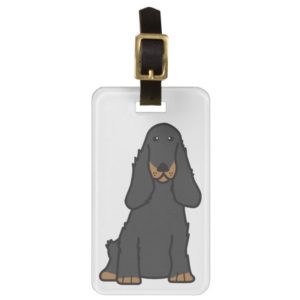 English Cocker Spaniel Dog Cartoon Bag Tag