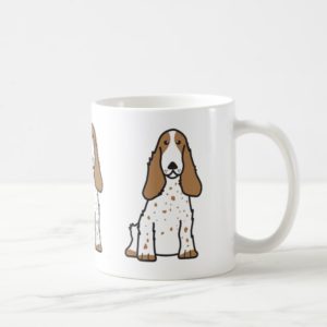 English Cocker Spaniel Dog Cartoon Coffee Mug