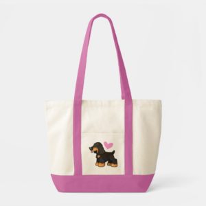 English Cocker Spaniel Love (black and tan) Tote Bag
