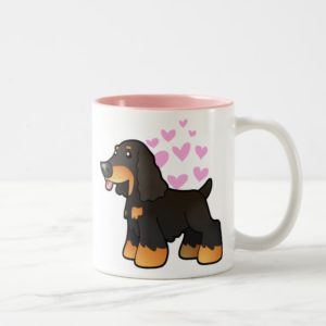 English Cocker Spaniel Love (black and tan) Two-Tone Coffee Mug