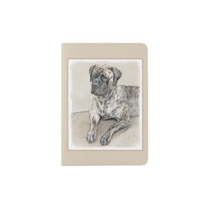 English Mastiff (Brindle) Painting - Original Dog Passport Holder