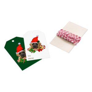 English Mastiff Christmas Gifts Gift Tags