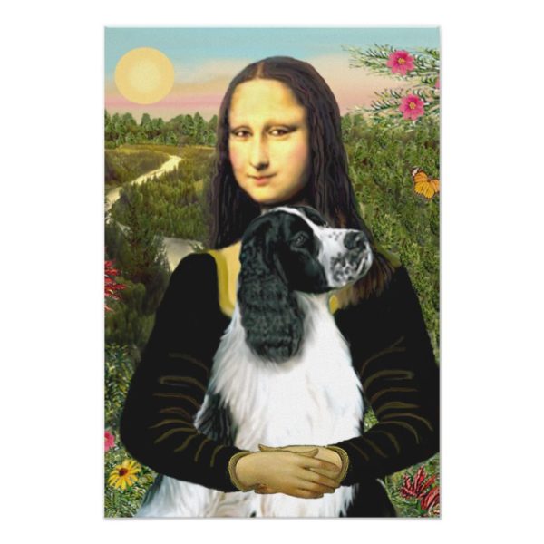 English Springer 7 - Mona Lisa Poster