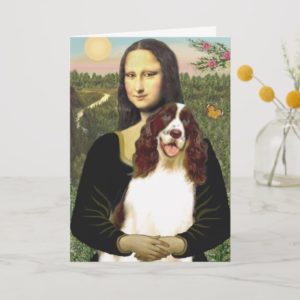English Springer (Liv2) - Mona Lisa Card