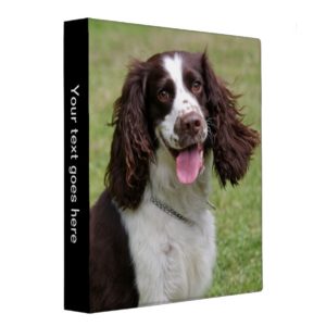 English Springer Spaniel dog beautiful photo album Binder