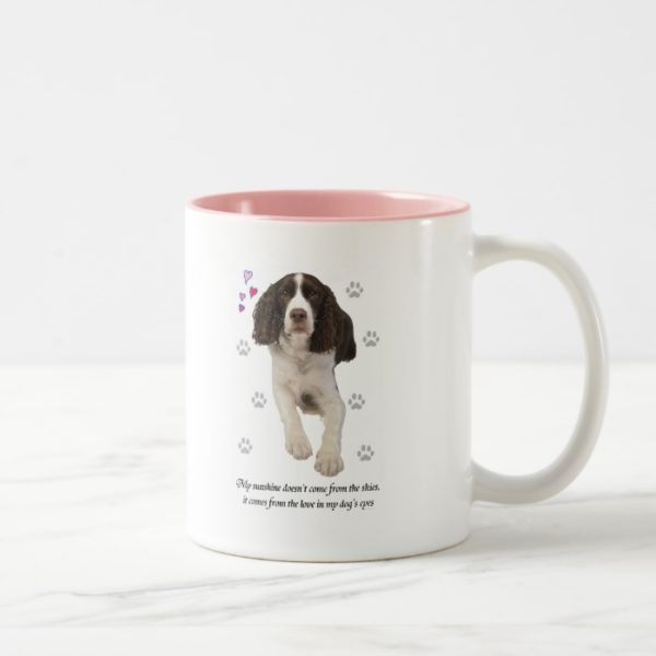 English Springer Spaniel Dog Two-Tone Coffee Mug