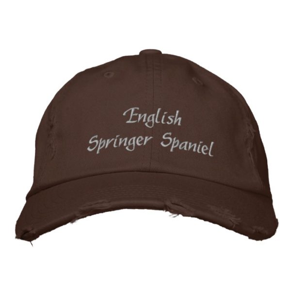 English Springer Spaniel Embroidered Baseball Cap