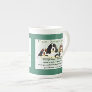 English Springer Spaniel Puppies Bone China Mug