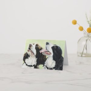 English Springer Spaniels Art Note Cards