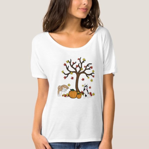 Fall Siberian Husky T-shirt