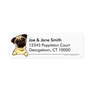 Fawn Pug Clean & Simple Label