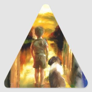 feel our way through_PAinting.jpg Triangle Sticker