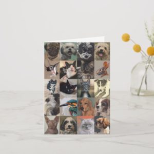 Fine Art Dog and Cat Thank You Cards