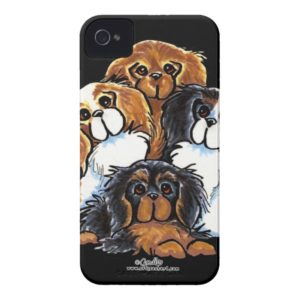 Four Cavalier King Charles Spaniels Case-Mate iPhone Case