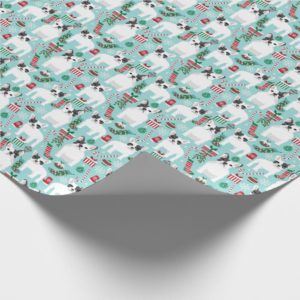 French Bulldog christmas wrap Wrapping Paper
