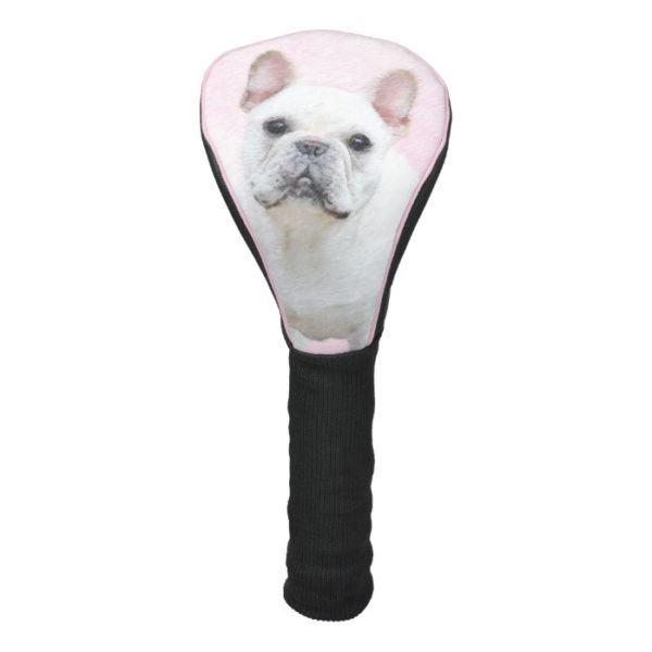 French Bulldog (Cream/White) Painting - Dog Art Golf Head Cover