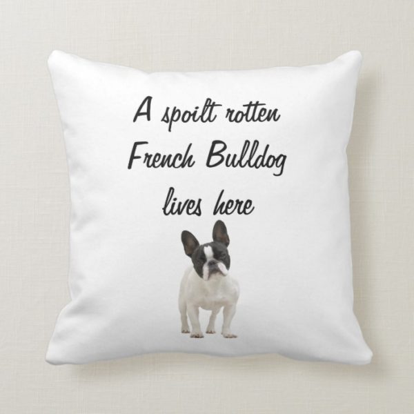 French Bulldog dog photo cushion pillow