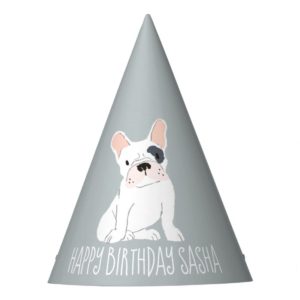 French Bulldog Drawing Party Hat