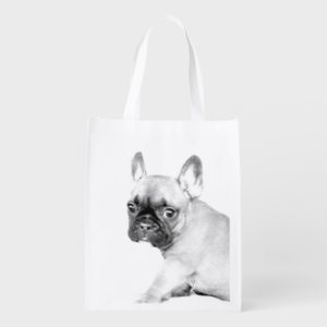 French Bulldog Reusable Grocery Bag