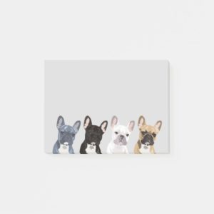 French Bulldogs | Cute Frenchie Pet Dog Post-it Notes