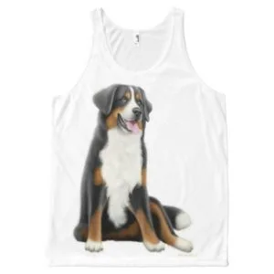 Friendly Bernese Mountain Dog Unisex Tank