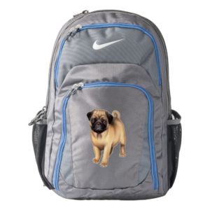 Friendly Pug Dog Nike Backpack
