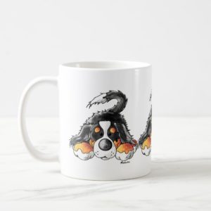 Funny Bernese Mountain Dog Cartoon Coffee Mug