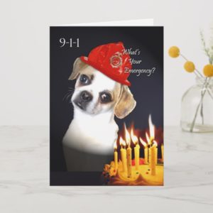 Funny Birthday for Old Friend, Pug Mix Dog Card