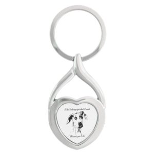 Funny Great Dane Spoiled Dog Humor Quote Keychain