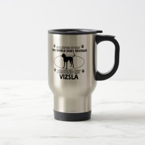 Funny vizsla designs travel mug