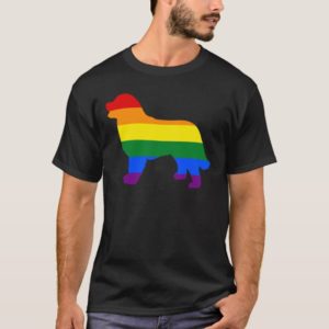 Gay Pride Dog Bernese Mountain Dog Gay Pride Dog T-Shirt
